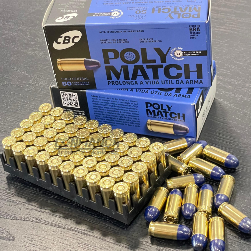 Munição CBC .380 Auto Polymatch 95gr Cx 50und-0